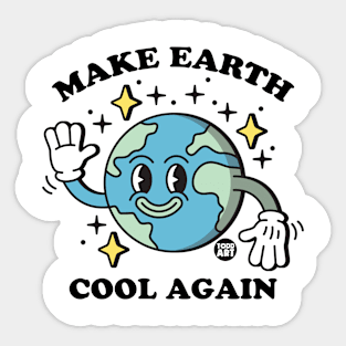 make earth cool Sticker